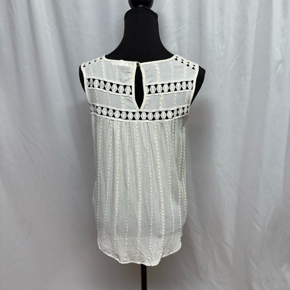 Maurices Cream Sleeveless Embellished Tunic - Picture 2 of 6